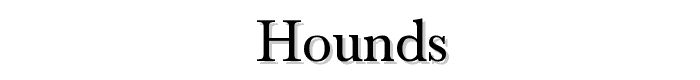 Hounds font