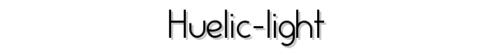 Huelic Light font