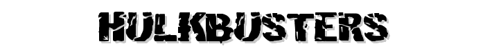 Hulkbusters font