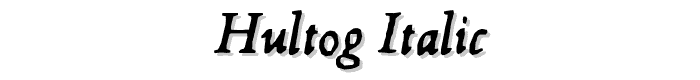 Hultog%20Italic font