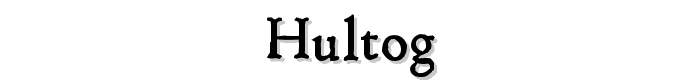 Hultog font