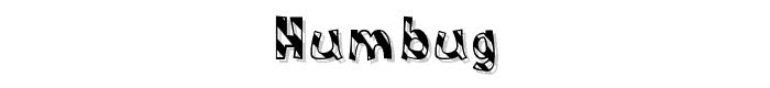 Humbug font