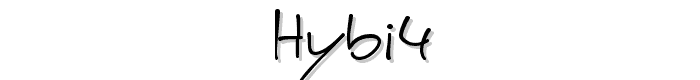 Hybi4 font