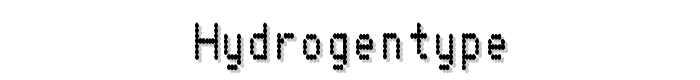 HydrogenType font