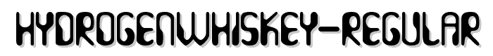 HydrogenWhiskey-Regular font