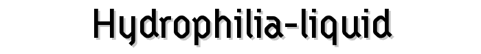 Hydrophilia%20Liquid font