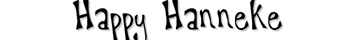 happy_hanneke font