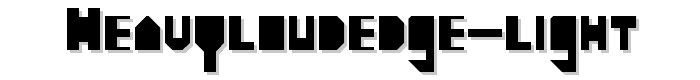 heavyLOUDedge-Light font