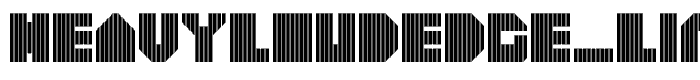 heavyLOUDedge_lineV Regular font