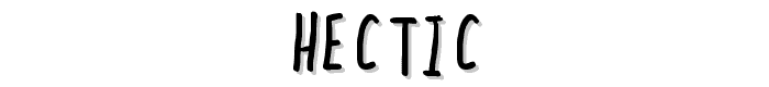hectic font