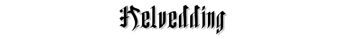 helvedding font