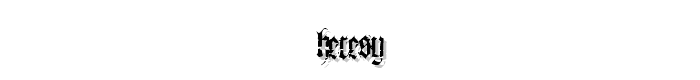 heresy font