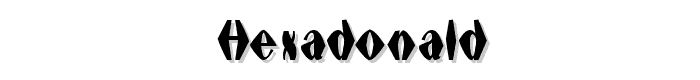 hexadonald font