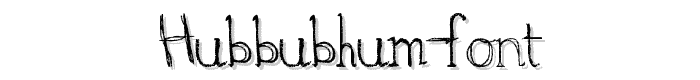 hubbubhum font police