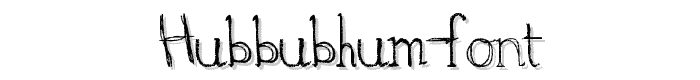 hubbubhum font font