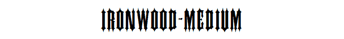 IRONWOOD-Medium font
