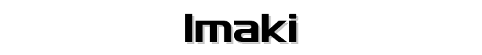 Imaki font