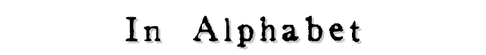 In_alphabet font