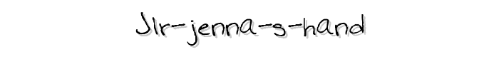 JLR Jenna s Hand font