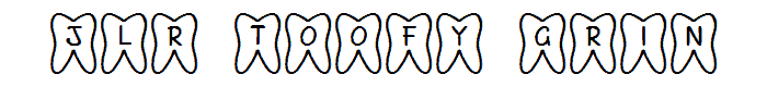 JLR Toofy Grin font