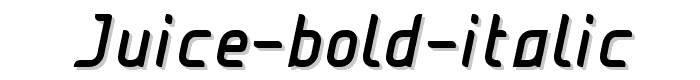 JUICE Bold Italic font