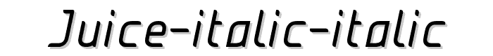 JUICE Italic Italic font