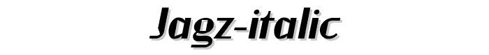 Jagz Italic font