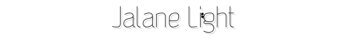 Jalane_light font