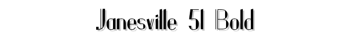 Janesville%2051%20Bold font
