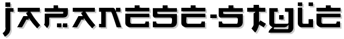 Japanese Style font