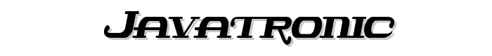 Javatronic font