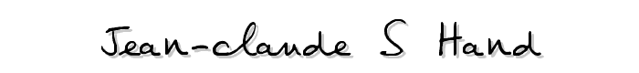 Jean-Claude_s%20hand font