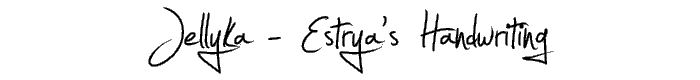 Jellyka%20-%20Estrya%27s%20Handwriting font