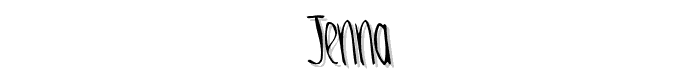 Jenna font