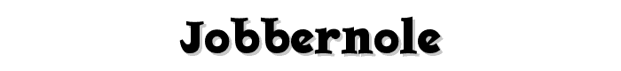 Jobbernole font