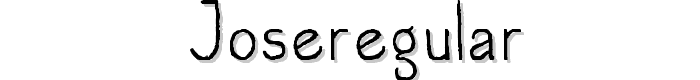 JoseRegular font