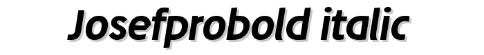 JosefProBold-Italic font
