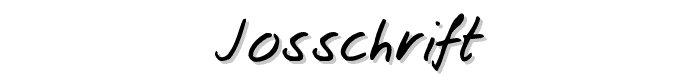 Josschrift font