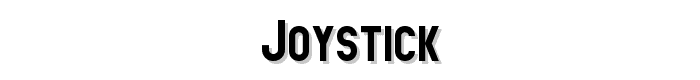Joystick font