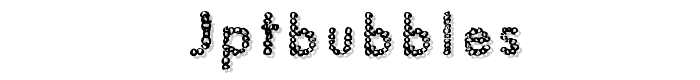 JptBubbles font