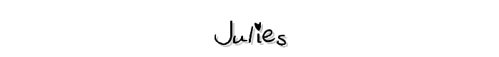 Julies font