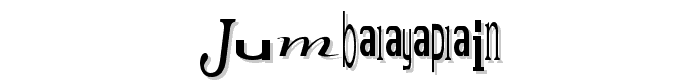 JumbalayaPlain font