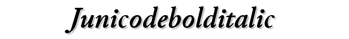 JunicodeBoldItalic font