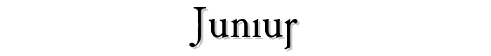 Junius font