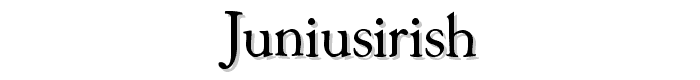 JuniusIrish font