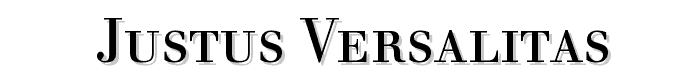 Justus%20Versalitas font