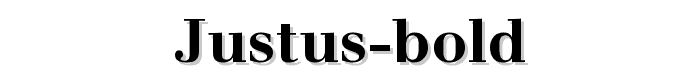 Justus Bold font