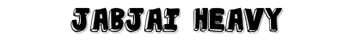 jabjai%20Heavy font