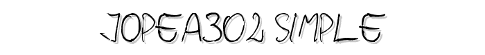 jopea302%20Simple font