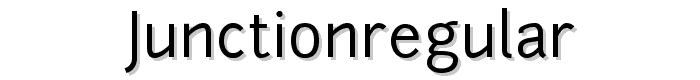 junctionregular font